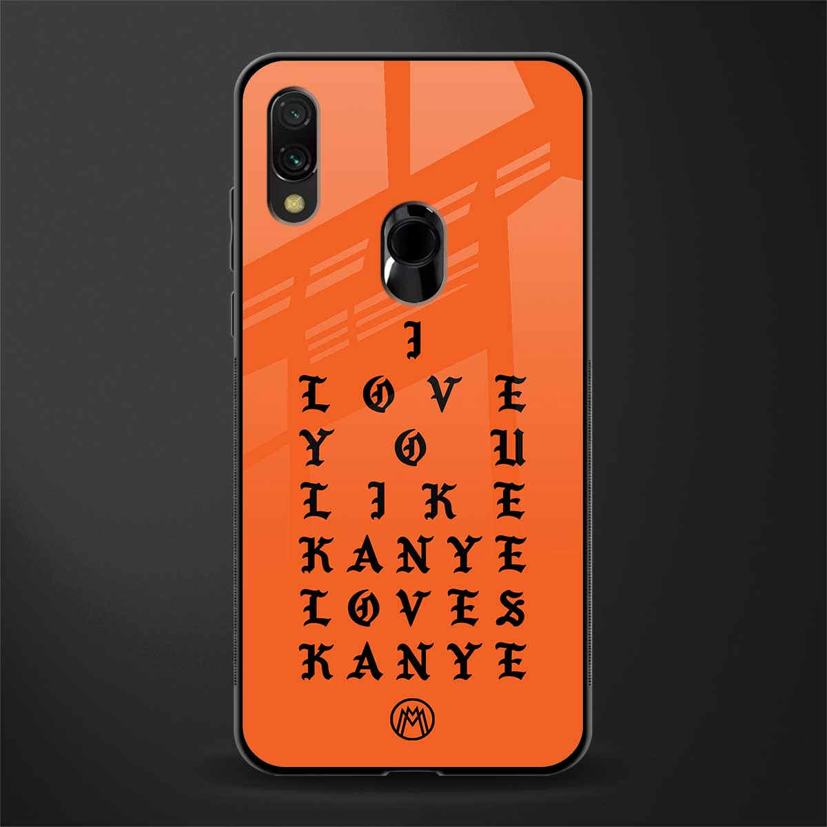 love like kanye glass case for redmi note 7s image