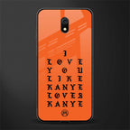 love like kanye glass case for redmi 8a image