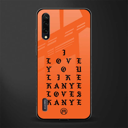 love like kanye glass case for mi a3 redmi a3 image
