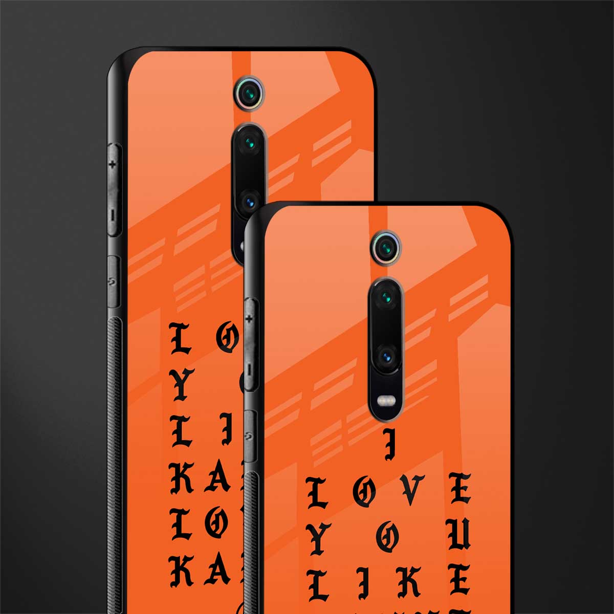 love like kanye glass case for redmi k20 pro image-2
