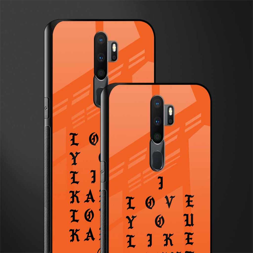 love like kanye glass case for oppo a9 2020 image-2