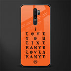 love like kanye glass case for oppo a9 2020 image