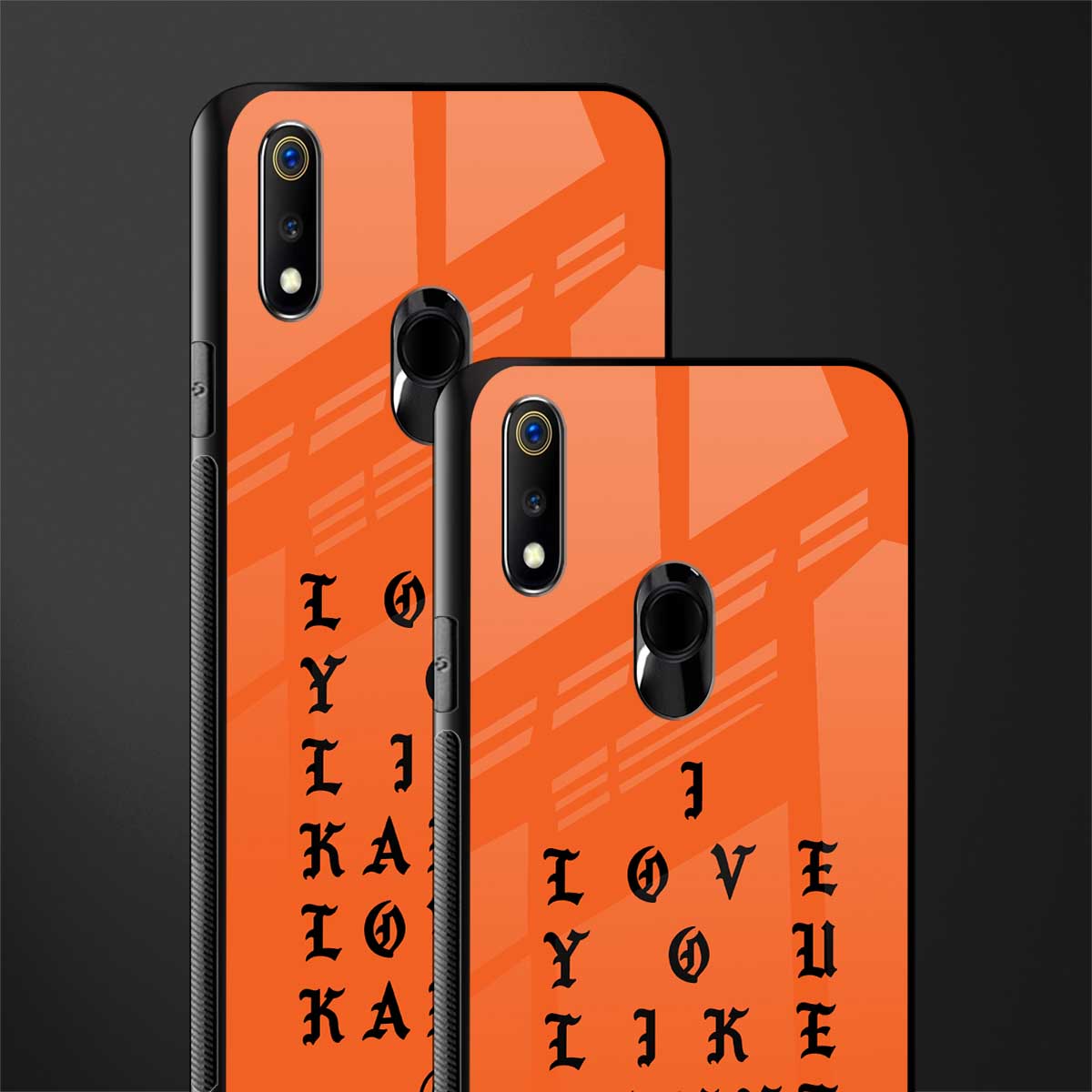 love like kanye glass case for realme 3 pro image-2