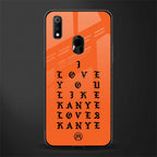 love like kanye glass case for realme 3 pro image