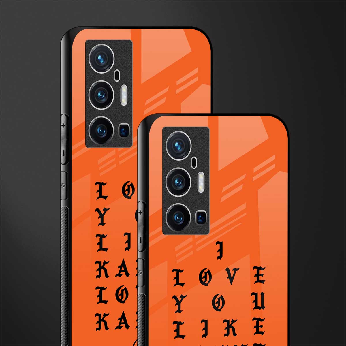 love like kanye glass case for vivo x70 pro plus image-2