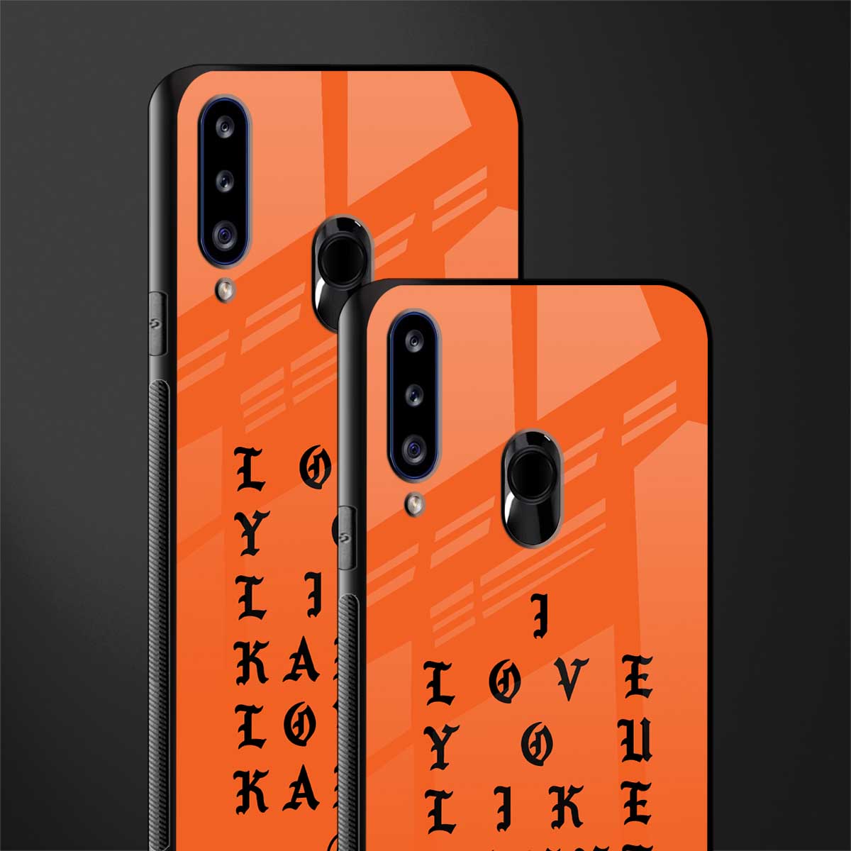 love like kanye glass case for samsung galaxy a20s image-2