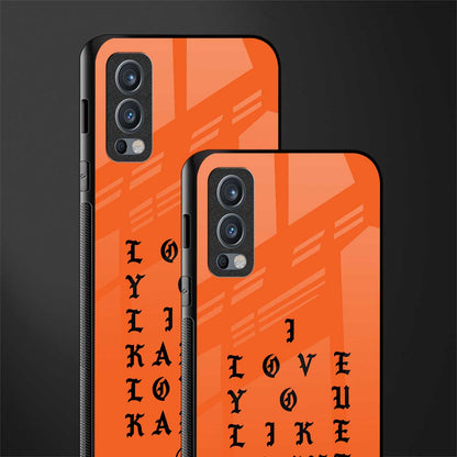 love like kanye glass case for oneplus nord 2 5g image-2