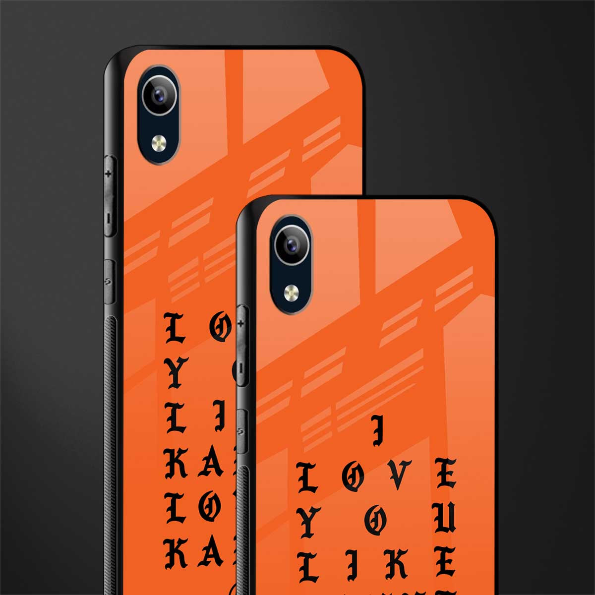 love like kanye glass case for vivo y1s without fingerprint image-2