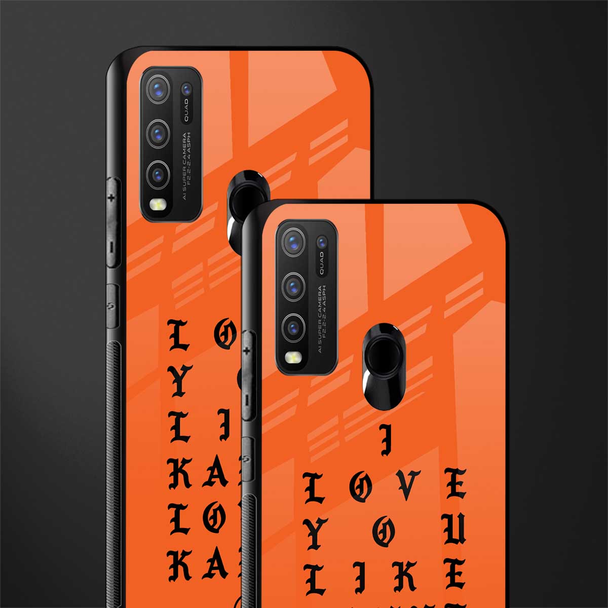 love like kanye glass case for vivo y50 image-2