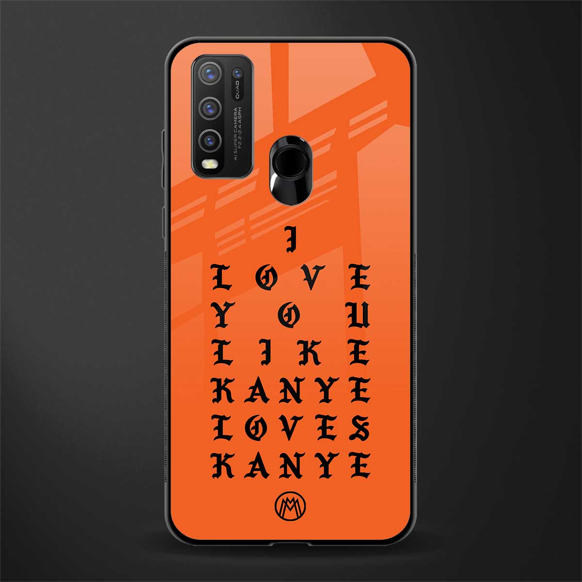 love like kanye glass case for vivo y50 image