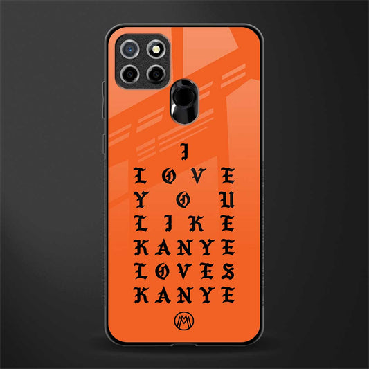 love like kanye glass case for realme narzo 20 image