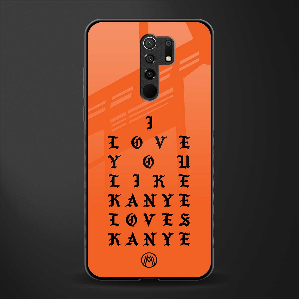 love like kanye glass case for poco m2 image