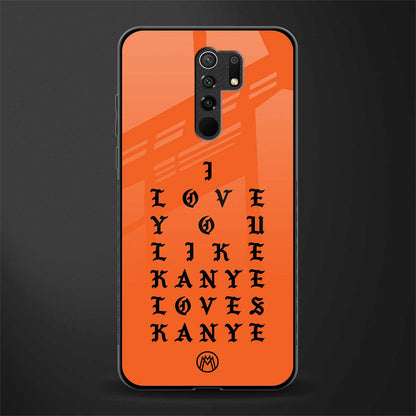 love like kanye glass case for poco m2 image
