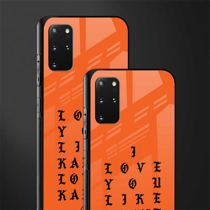 love like kanye glass case for samsung galaxy s20 plus image-2