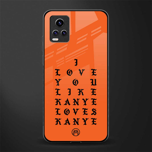 love like kanye glass case for vivo v20 image