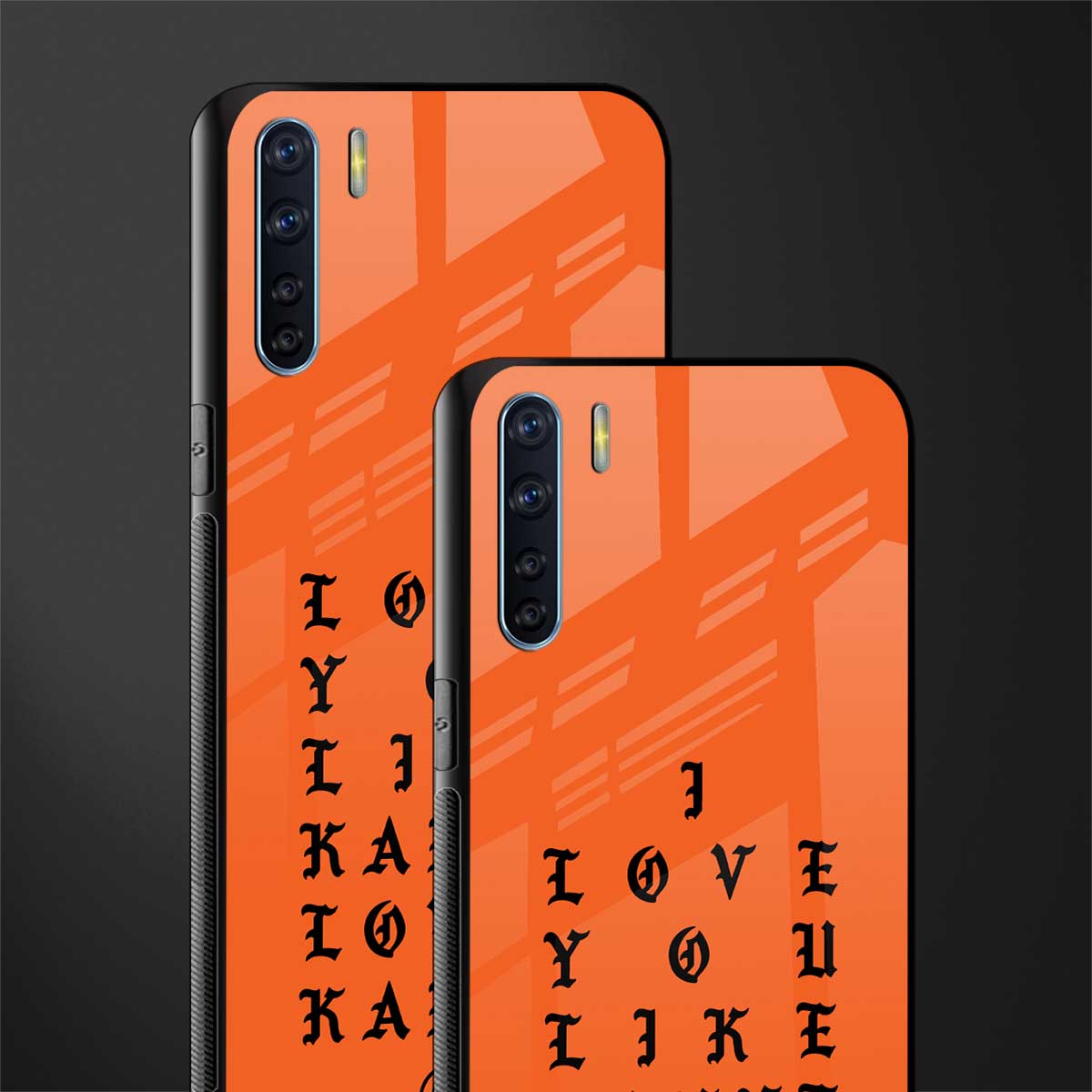love like kanye glass case for oppo f15 image-2