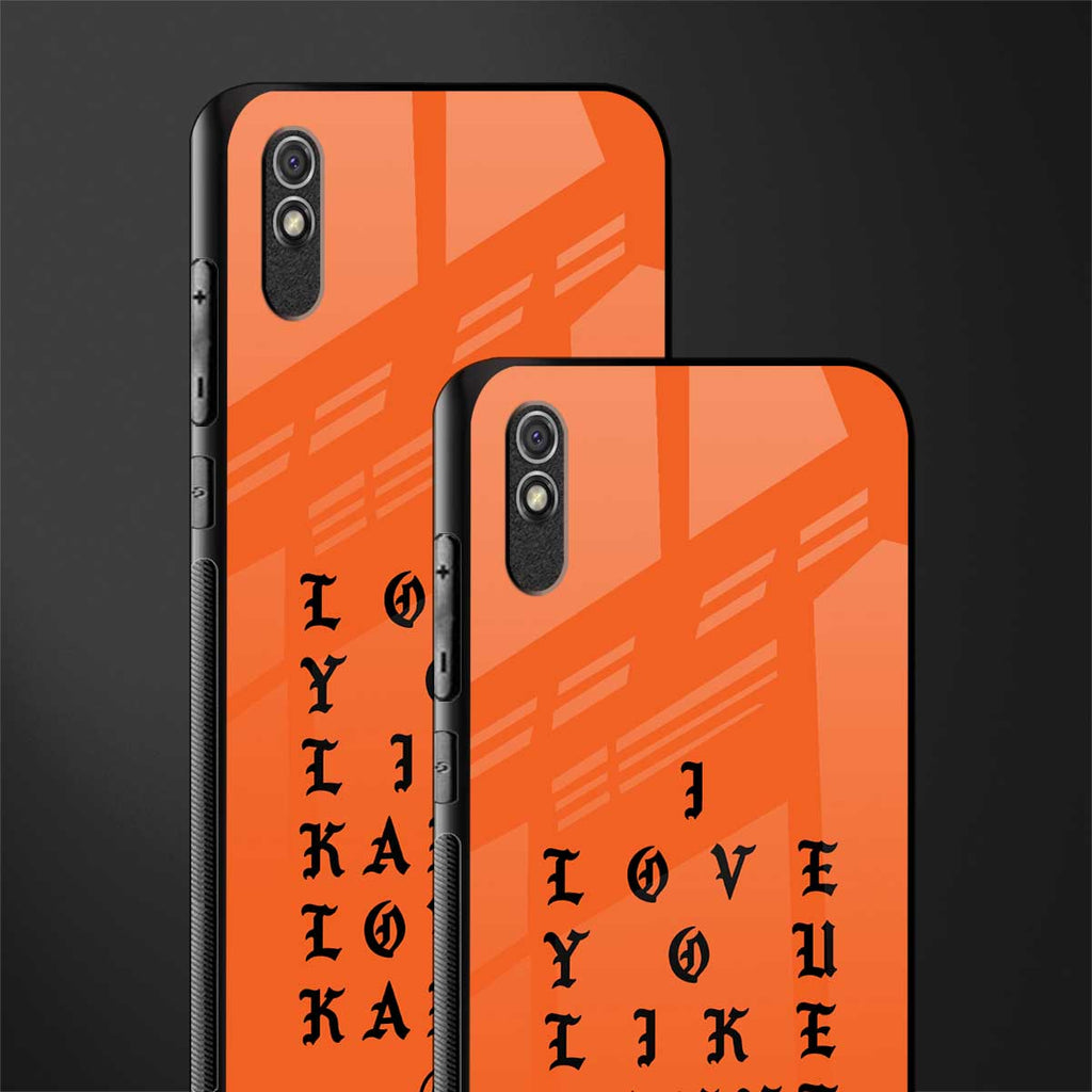 love like kanye glass case for redmi 9i image-2