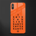 love like kanye glass case for redmi 9a image