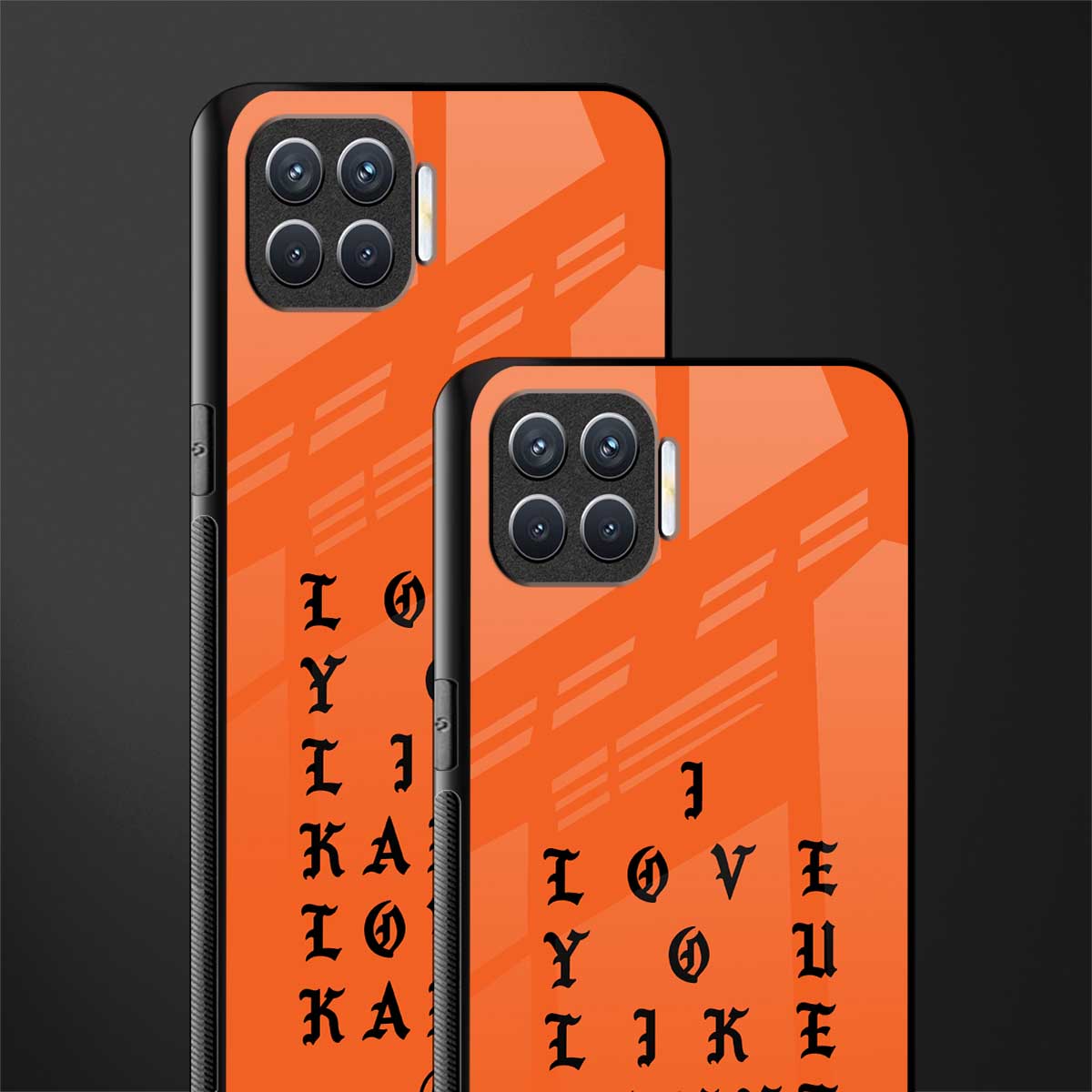 love like kanye glass case for oppo f17 pro image-2