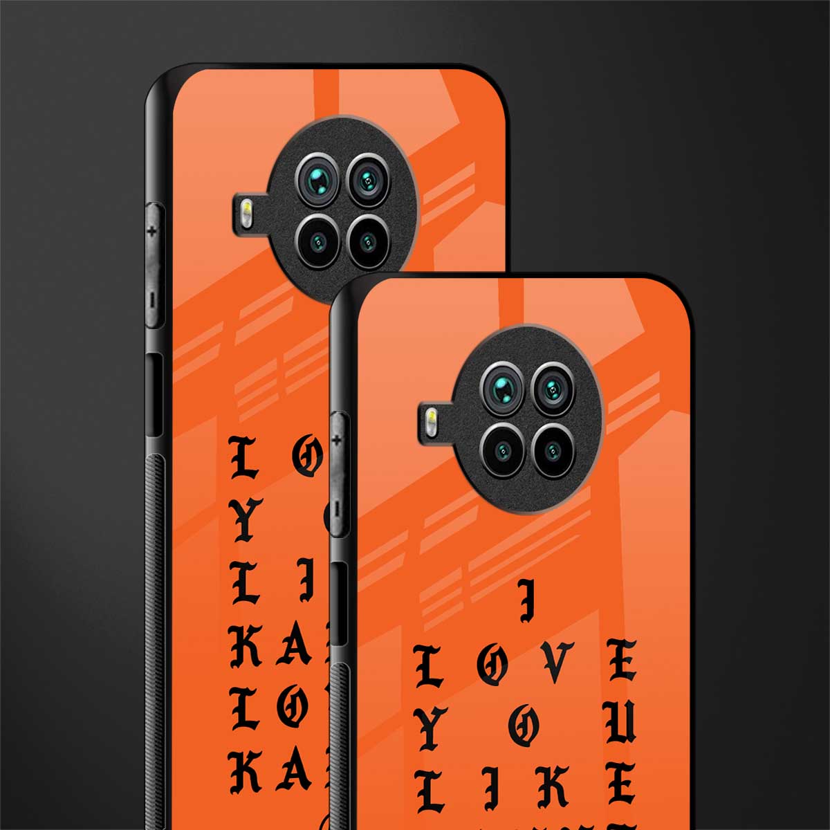 love like kanye glass case for mi 10i image-2
