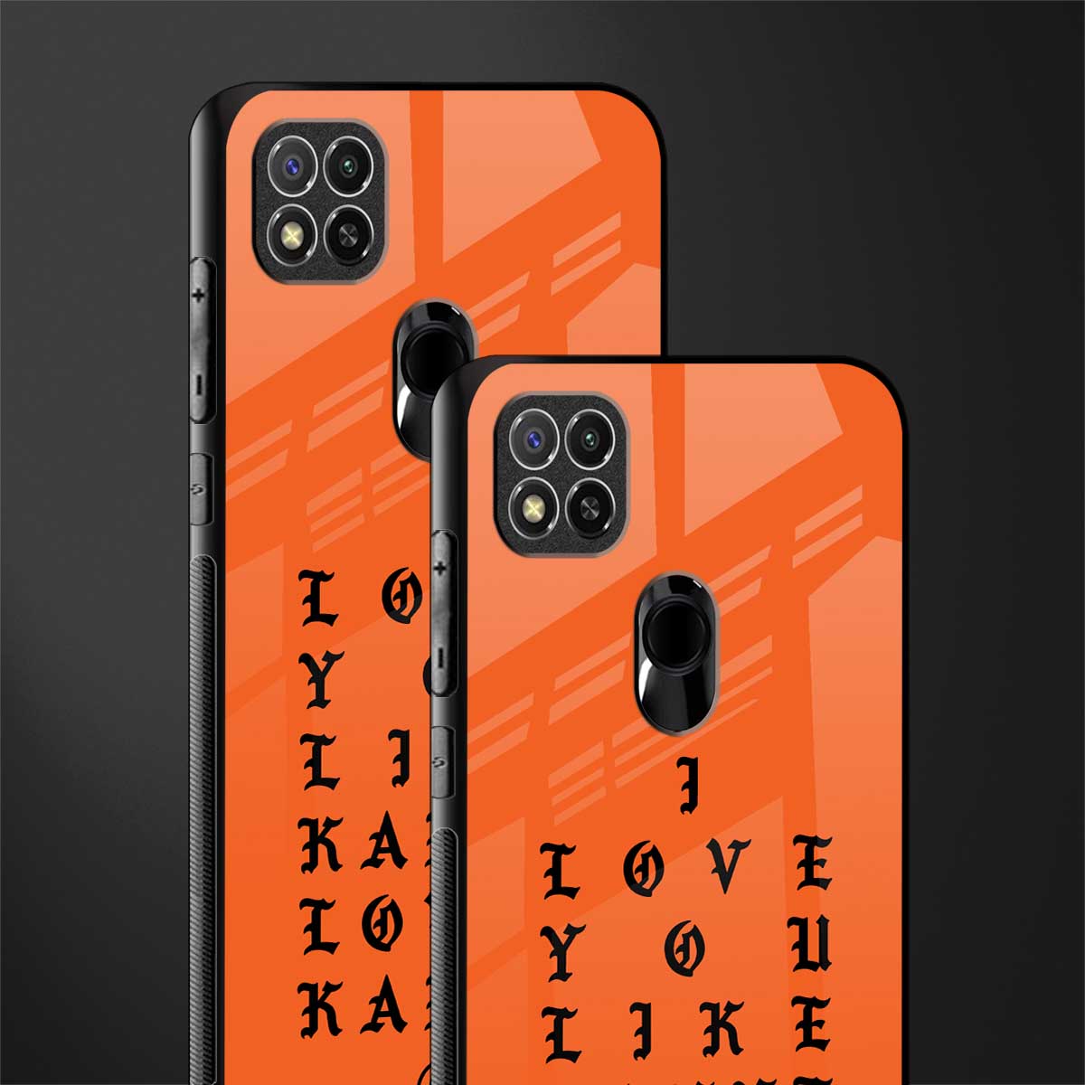 love like kanye glass case for redmi 9c image-2