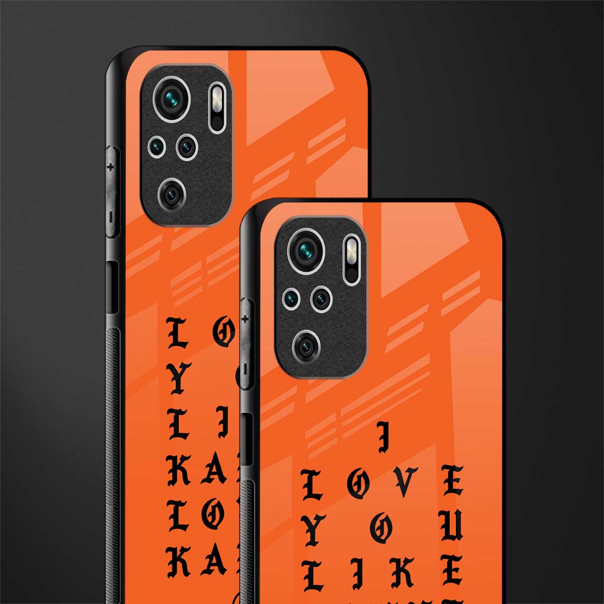 love like kanye glass case for redmi note 10 image-2