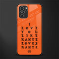 love like kanye glass case for redmi note 10s image