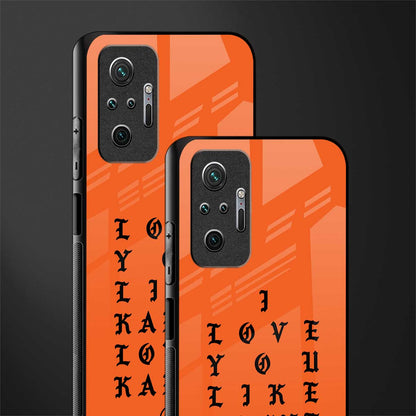 love like kanye glass case for redmi note 10 pro max image-2
