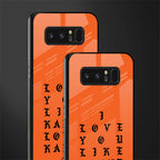 love like kanye glass case for samsung galaxy note 8 image-2