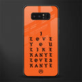 love like kanye glass case for samsung galaxy note 8 image