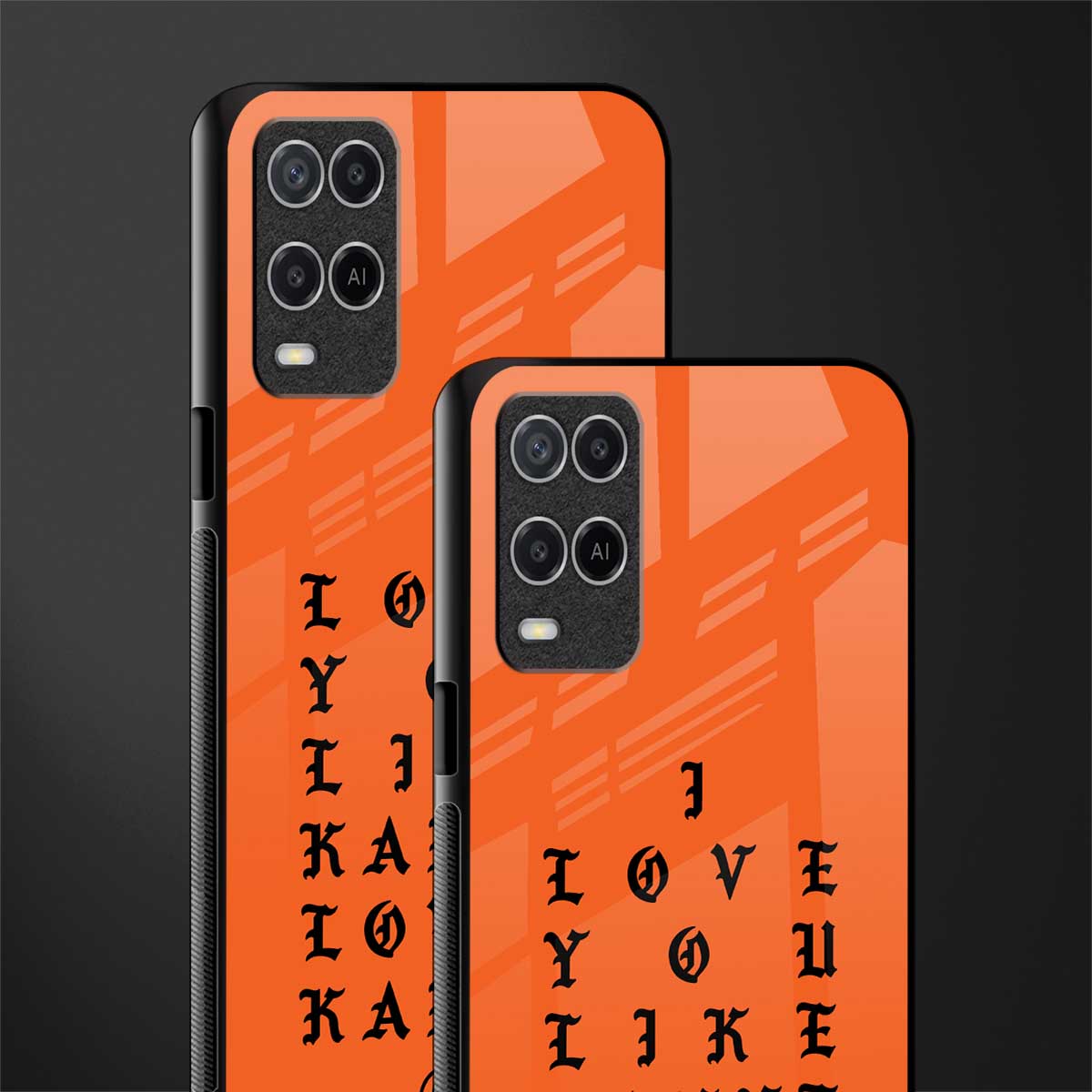 love like kanye glass case for oppo a54 image-2
