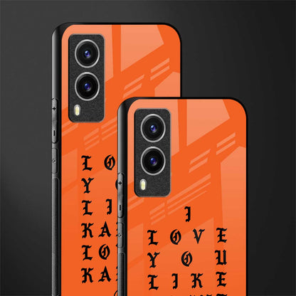 love like kanye glass case for vivo v21e 5g image-2