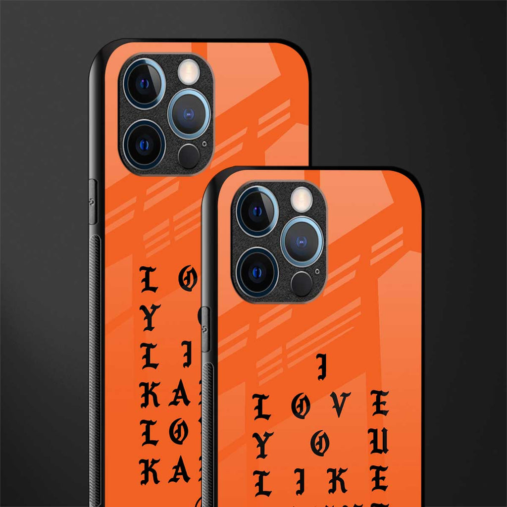 love like kanye glass case for iphone 12 pro image-2