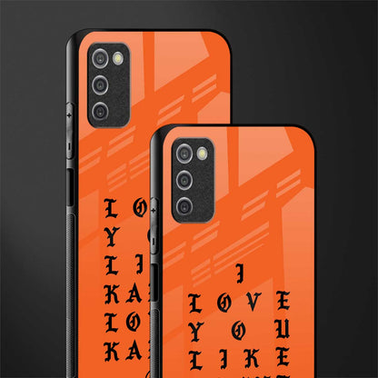 love like kanye glass case for samsung galaxy a03s image-2