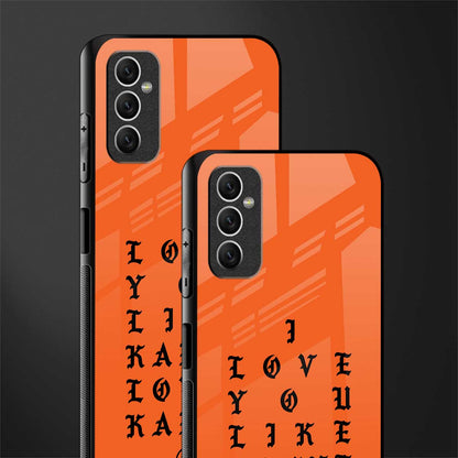 love like kanye glass case for samsung galaxy m52 5g image-2