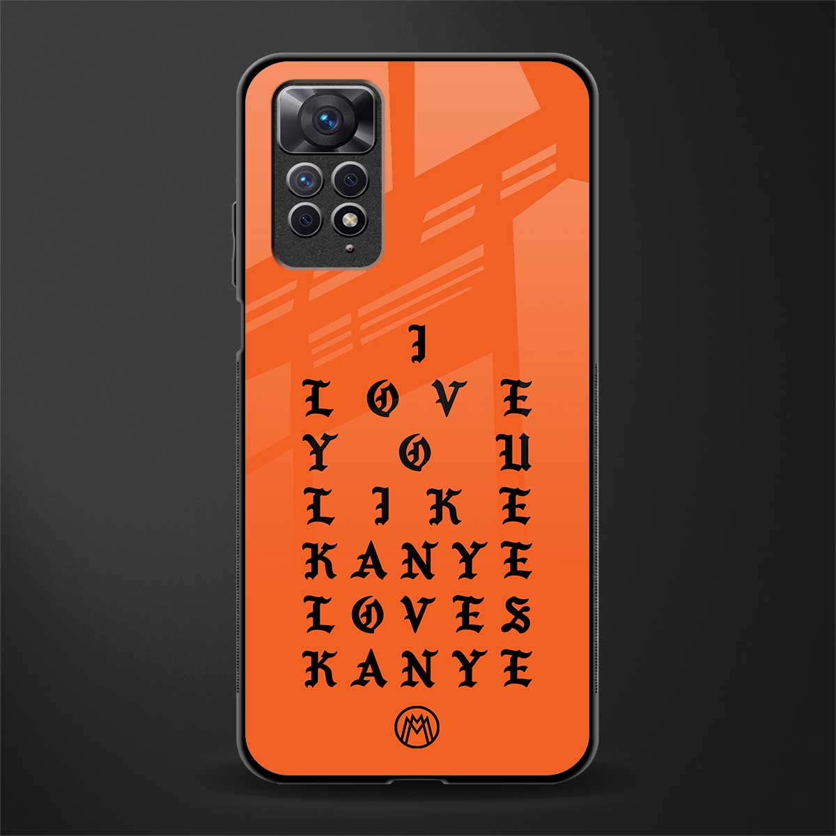 love like kanye back phone cover | glass case for redmi note 11 pro plus 4g/5g