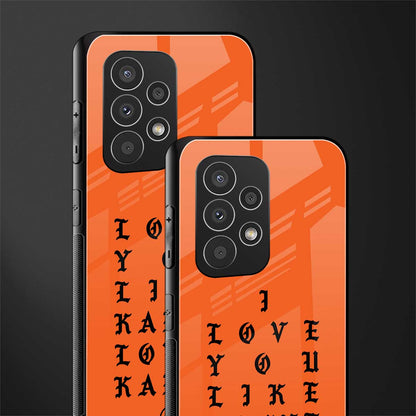 love like kanye back phone cover | glass case for samsung galaxy a23