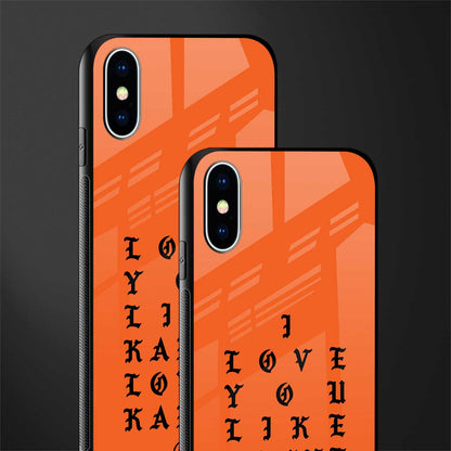 love like kanye glass case for iphone xs image-2