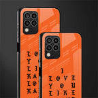 love like kanye back phone cover | glass case for samsung galaxy m33 5g