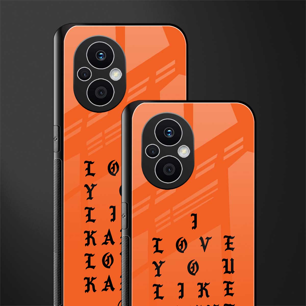 love like kanye back phone cover | glass case for oppo f21 pro 5g