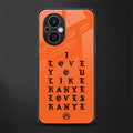 love like kanye back phone cover | glass case for oppo f21 pro 5g