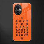 love like kanye back phone cover | glass case for oppo f21 pro 5g