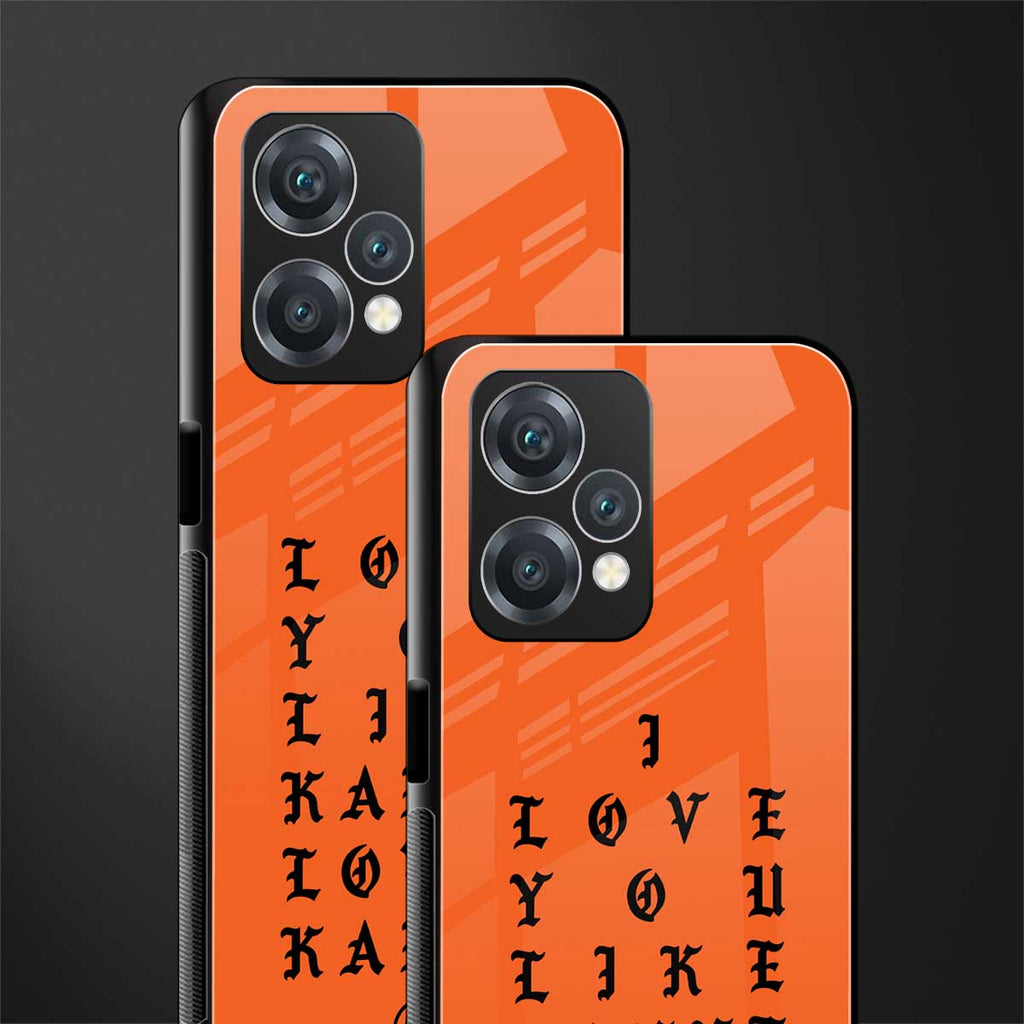 love like kanye back phone cover | glass case for oneplus nord ce 2 lite 5g