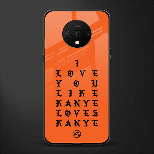 love like kanye glass case for oneplus 7t image