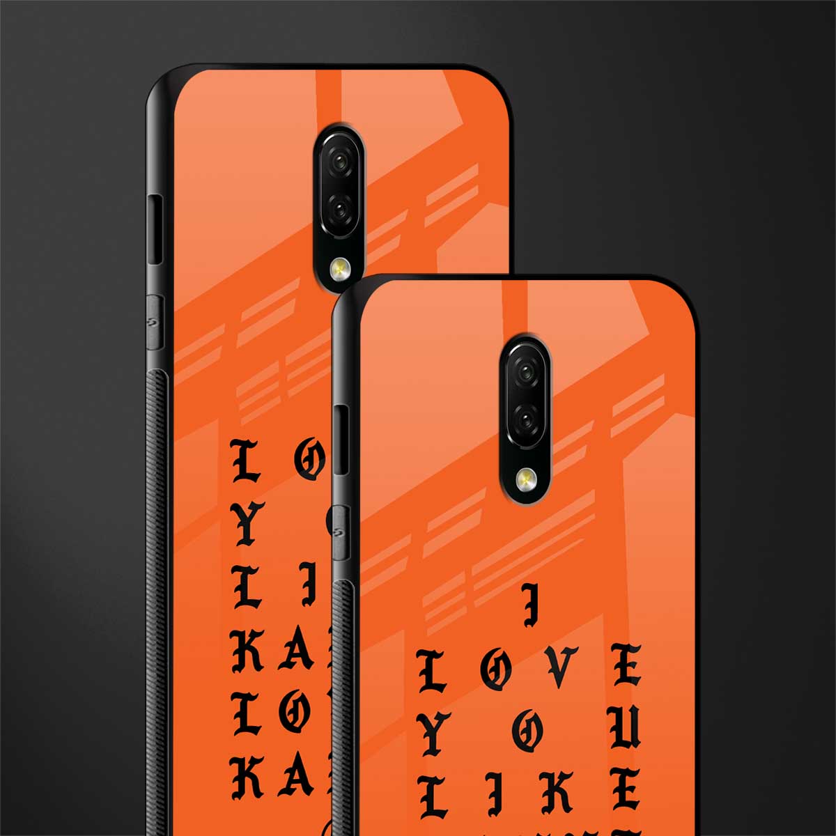 love like kanye glass case for oneplus 7 image-2