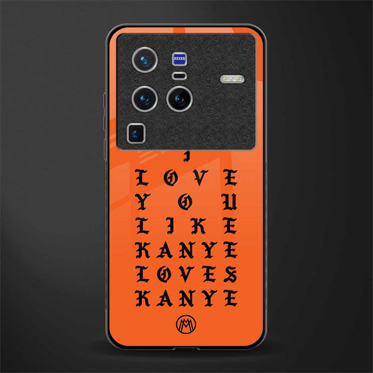 love like kanye glass case for vivo x80 pro 5g image