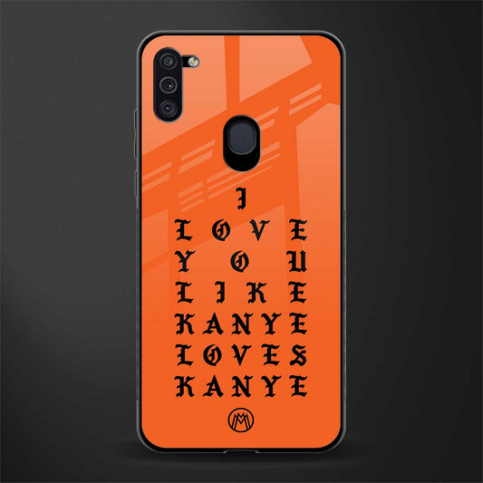 love like kanye glass case for samsung galaxy m11 image