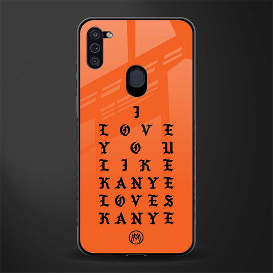 love like kanye glass case for samsung a11 image