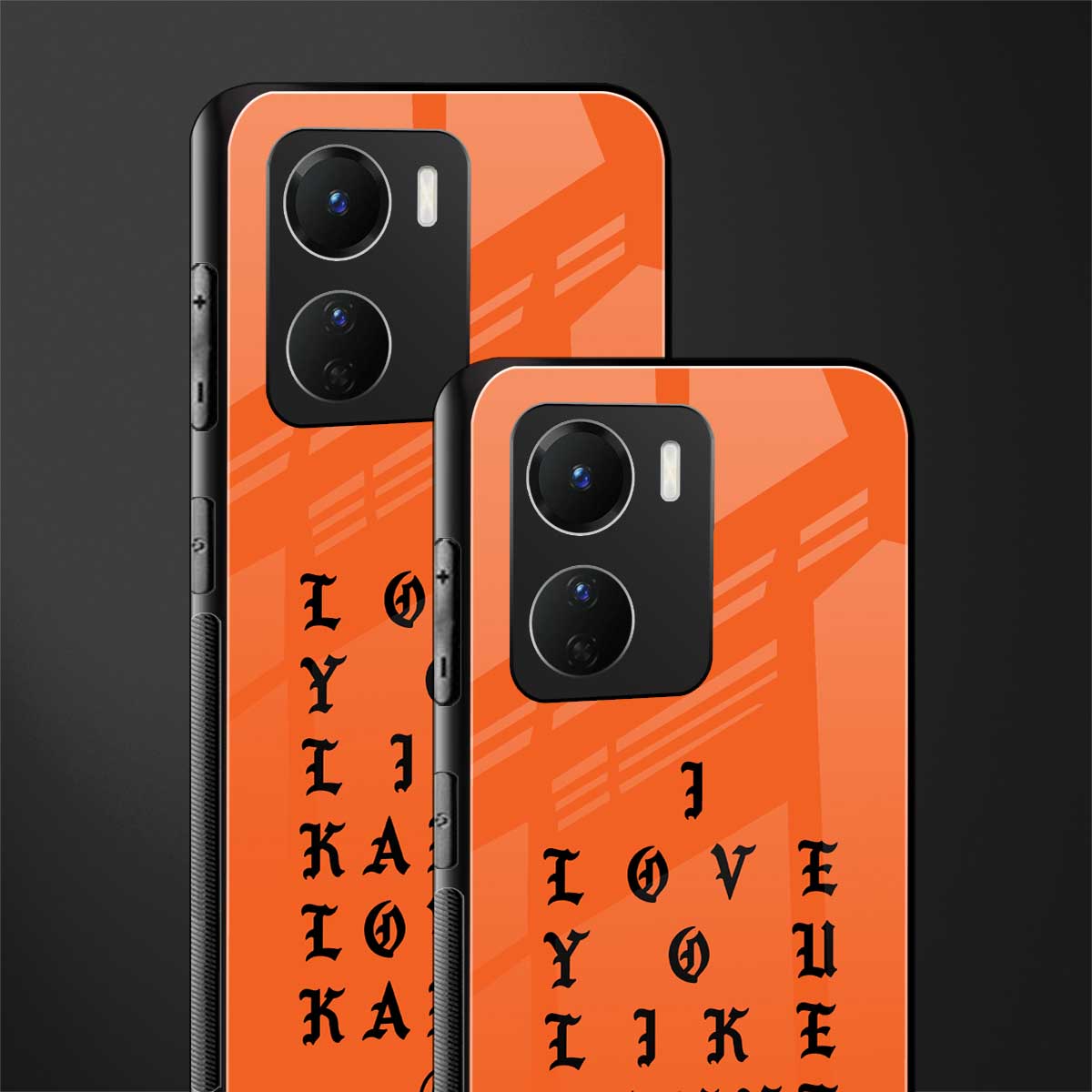 love like kanye back phone cover | glass case for vivo y16