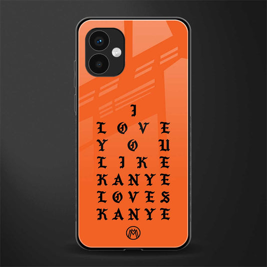 love like kanye back phone cover | glass case for samsung galaxy a04